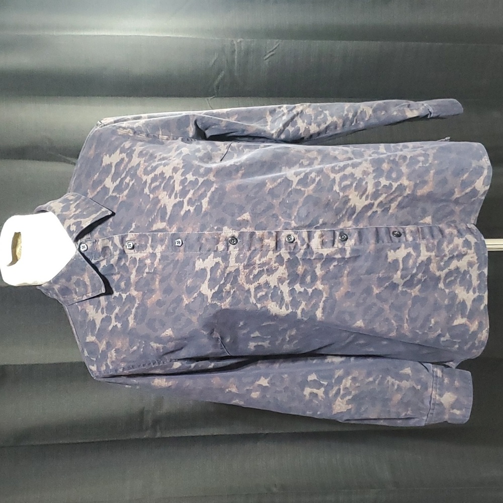 Leopard Print Button Down Top - image 1